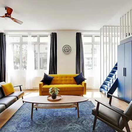 Modern Loft - 2br-8p - Place De La Republique Apartment